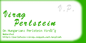 virag perlstein business card
